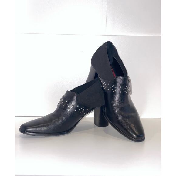 Brighton black booties size 6.5M  2 3/4” heel - Picture 1 of 12